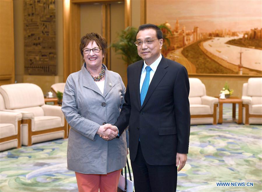 (BRF)CHINA-GERMANY-LI KEQIANG-ZYPRIES-MEETING (CN)