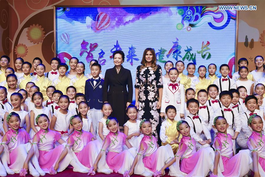 CHINA-BEIJING-PENG LIYUAN-MELANIA TRUMP-VISIT (CN)