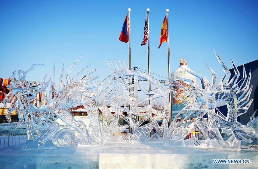 CHINA-HARBIN-ICE SCULPTURE CONTEST (CN)