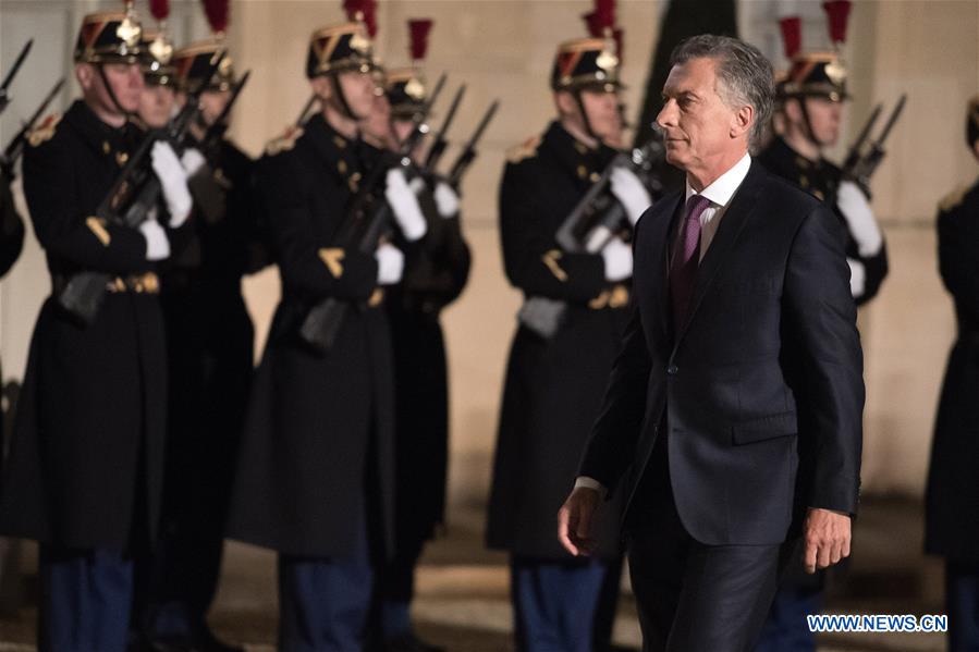 FRANCE-PARIS-ARGENTINA-PRESIDENT-VISIT