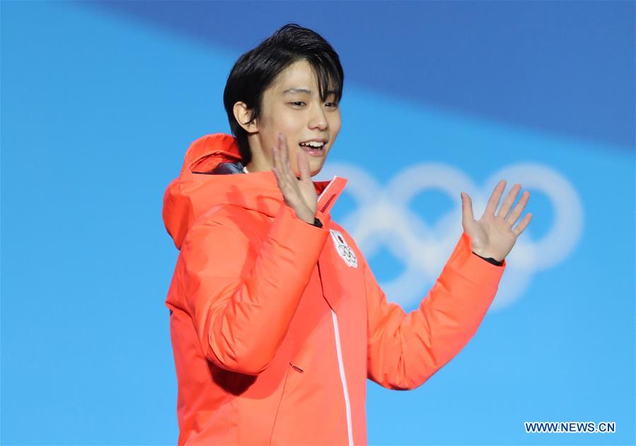 (SP)OLY-SOUTH KOREA-PYEONGCHANG-FIGURE SKATING-MEN'S SINGLE SKATING-MEDAL CEREMONY