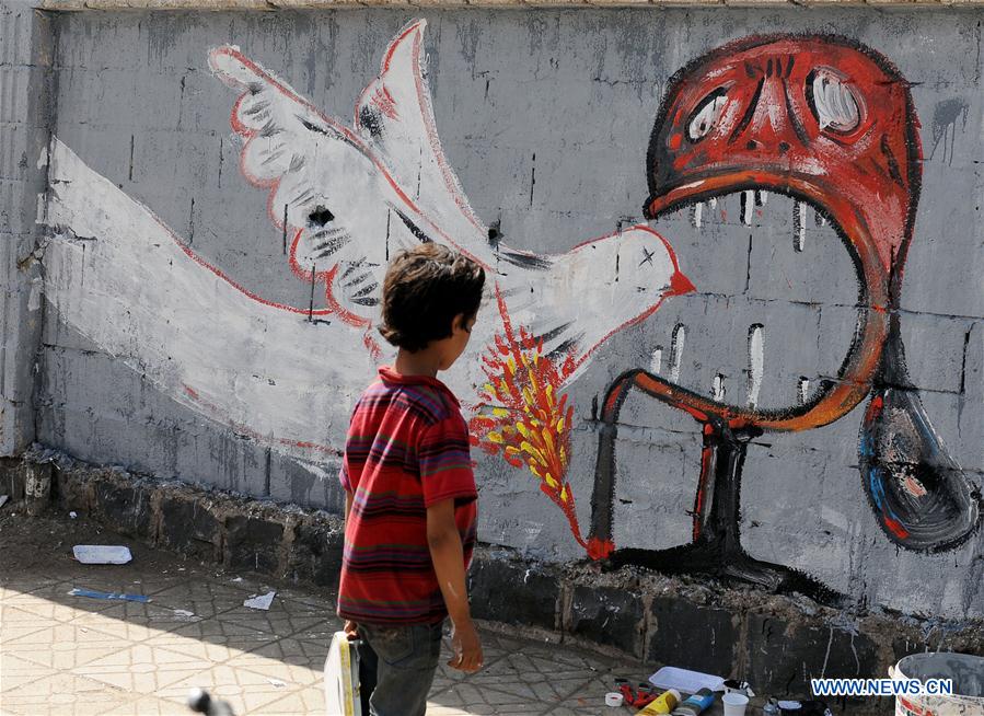 YEMEN-SANAA-ART CAMPAIGN-PEACE