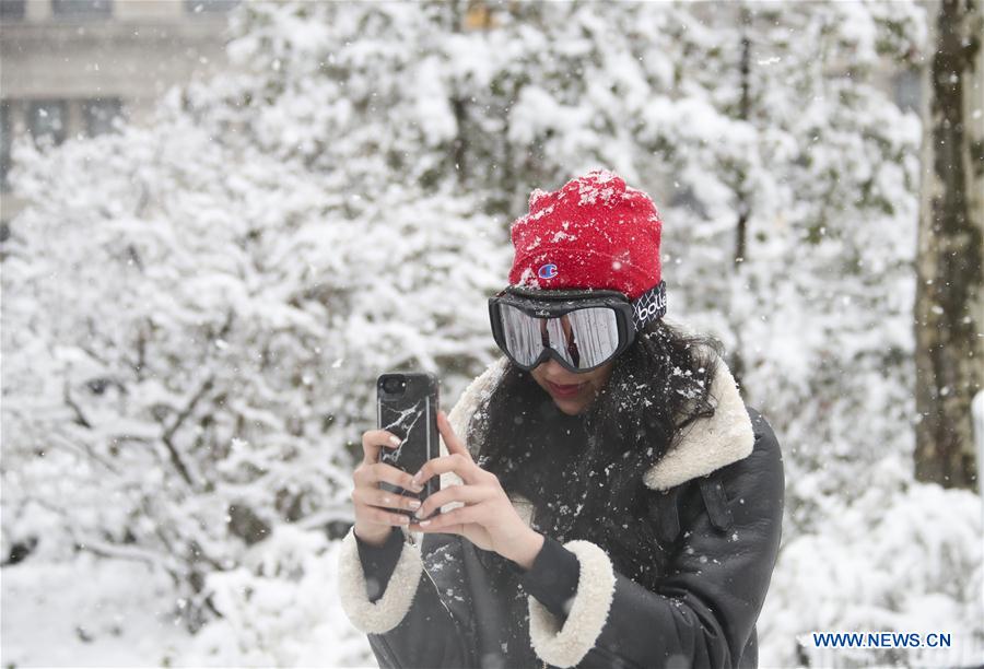 U.S.-NEW YORK-SNOW