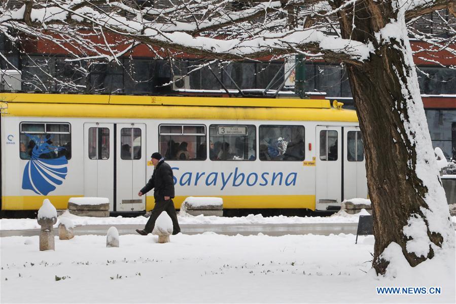 BOSNIA AND HERZEGOVINA-SARAJEVO-SNOW