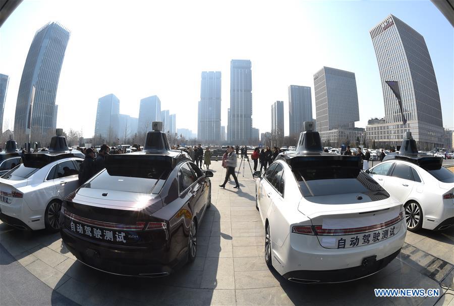 CHINA-BEIJING-SELF-DRIVING CAR-ROAD TESTING (CN)