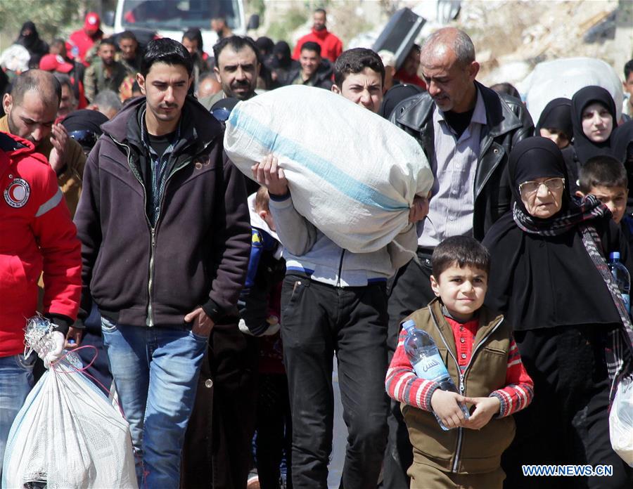 SYRIA-DAMASCUS-CIVILIANS-EVACUATION-EASTERN GHOUTA