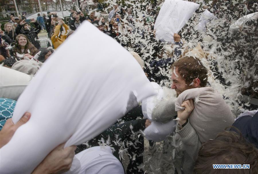 CANADA-VANCOUVER-PILLOW FIGHT