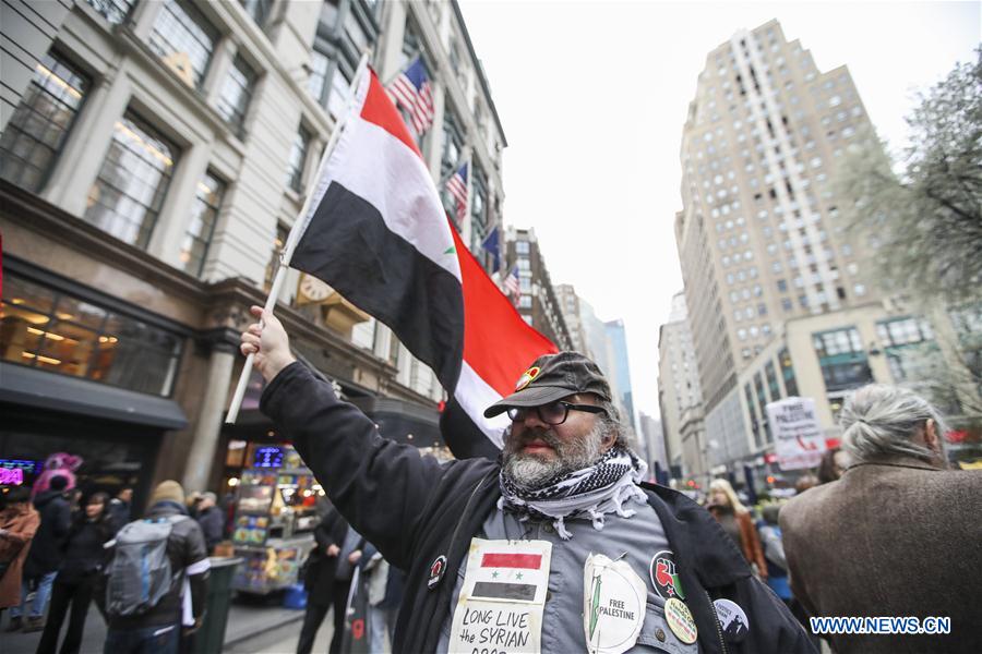 U.S.-NEW YORK-ANTI-WAR PROTEST