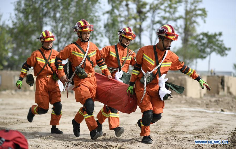 CHINA-NINGXIA-DISASTER-EARTHQUAKE-DRILL (CN)