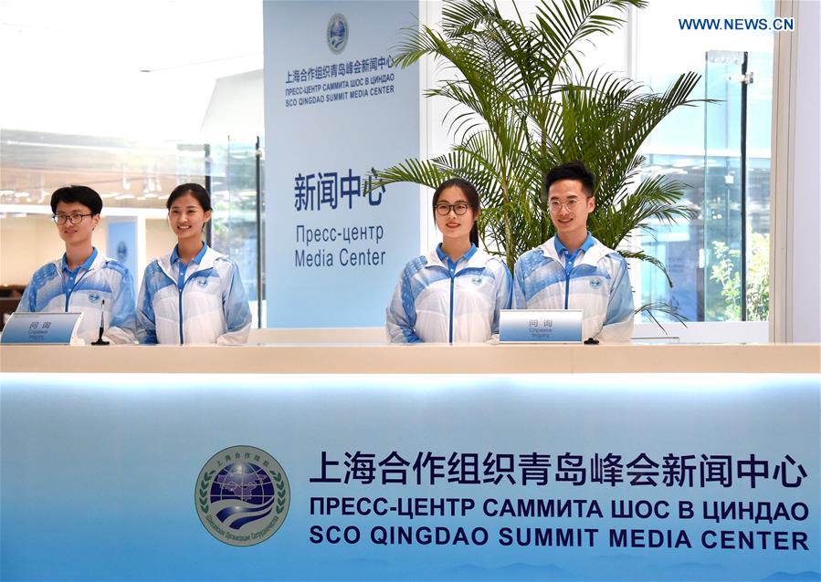 CHINA-QINGDAO-SCO SUMMIT-MEDIA CENTER (CN)