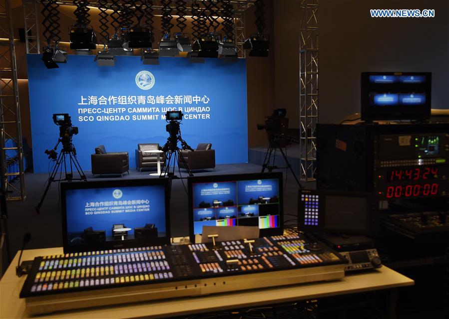 CHINA-QINGDAO-SCO SUMMIT-MEDIA CENTER (CN)