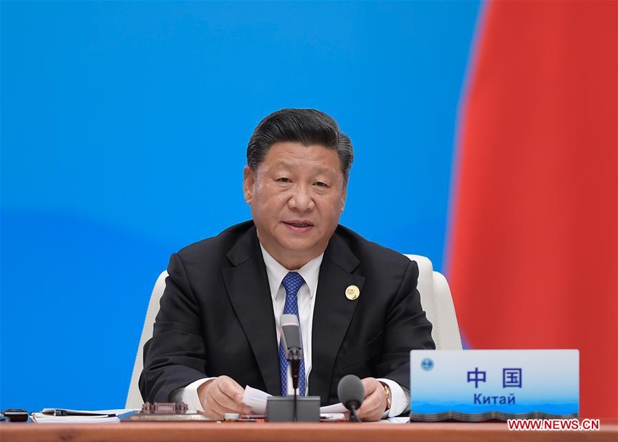 (SCO SUMMIT) CHINA-QINGDAO-XI JINPING-SCO-SUMMIT (CN)