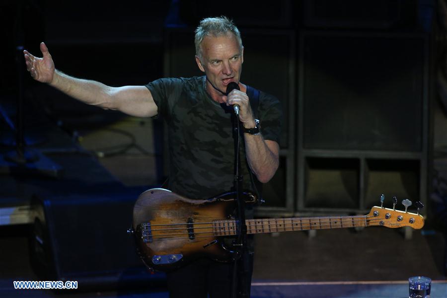 GREECE-ATHENS-EPIDAURUS FESTIVAL-STING SOLO CONCERT