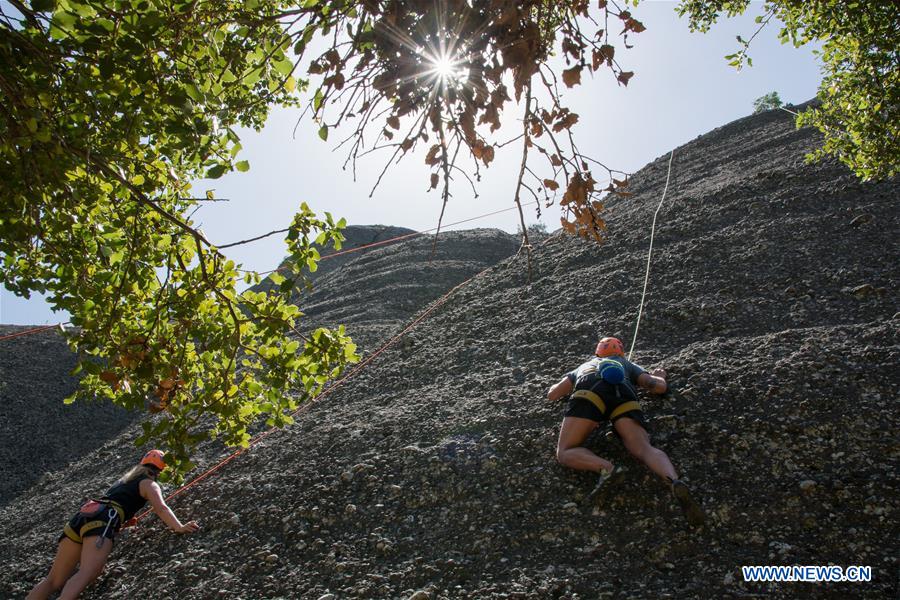 GREECE-METEORA-ROCK CLIMBING