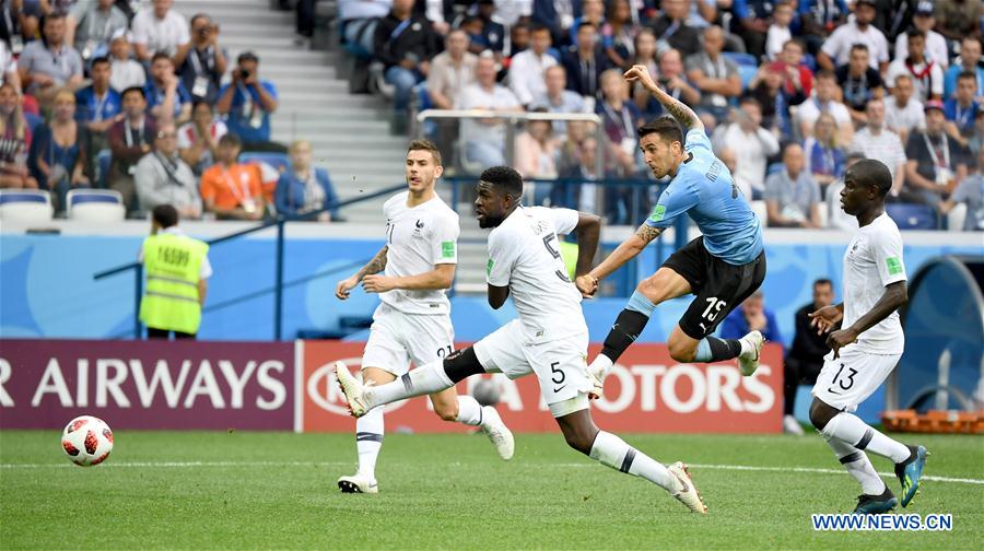 (SP)RUSSIA-NIZHNY NOVGOROD-2018 WORLD CUP-QUARTERFINAL-URUGUAY VS FRANCE