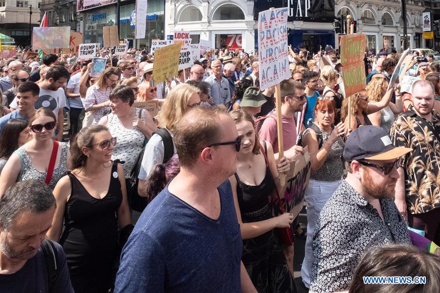 BRITAIN-LONDON-ANTI-TRUMP-PROTESTS