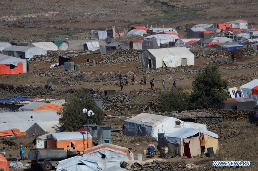 MIDEAST-GOLAN HEIGHTS-SYRIAN REFUGEE