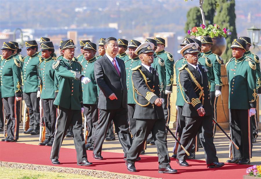 SOUTH AFRICA-PRETORIA-CHINA-XI JINPING-CYRIL RAMAPHOSA-TALKS