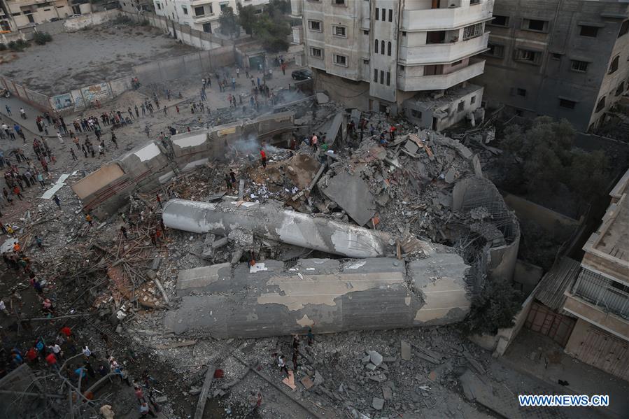 MIDEAST-GAZA-AIRSTRIKE