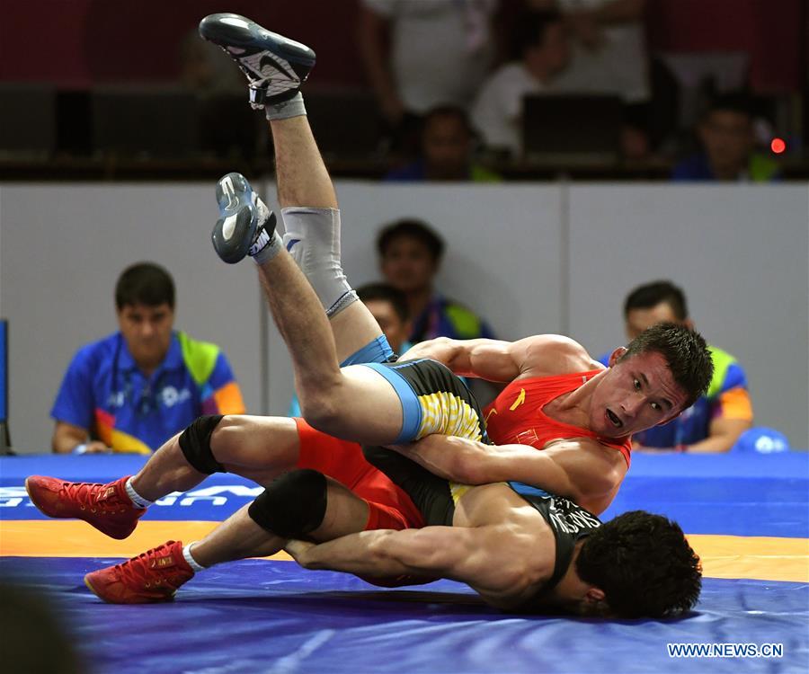 (SP)INDONESIA-JAKARTA-ASIAN GAMES-WRESTLING