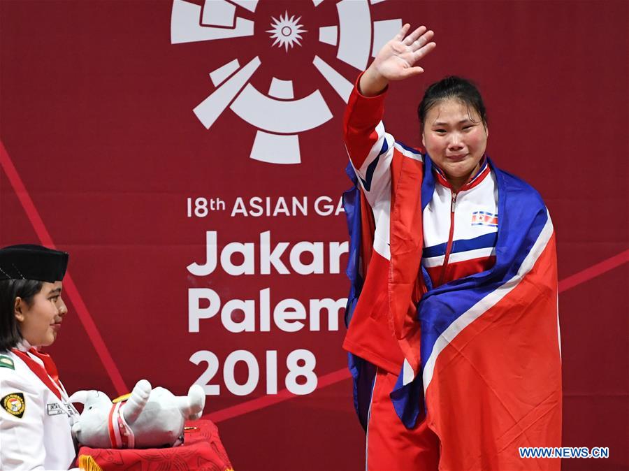 (SP)INDONESIA-JAKARTA-ASIAN GAMES-WEIGHTLIFTING