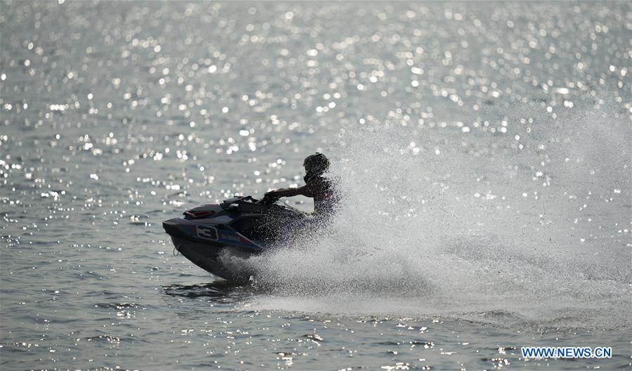 (SP)INDONESIA-JAKARTA-ASIAN GAMES-JETSKI-RUNABOUT 1100 STOCK