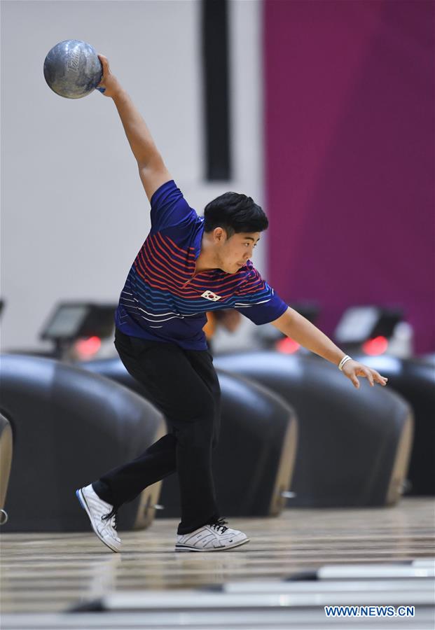 (SP)INDONESIA-PALEMBANG-ASIAN GAMES-BOWLING-MEN'S TEAM OF SIX