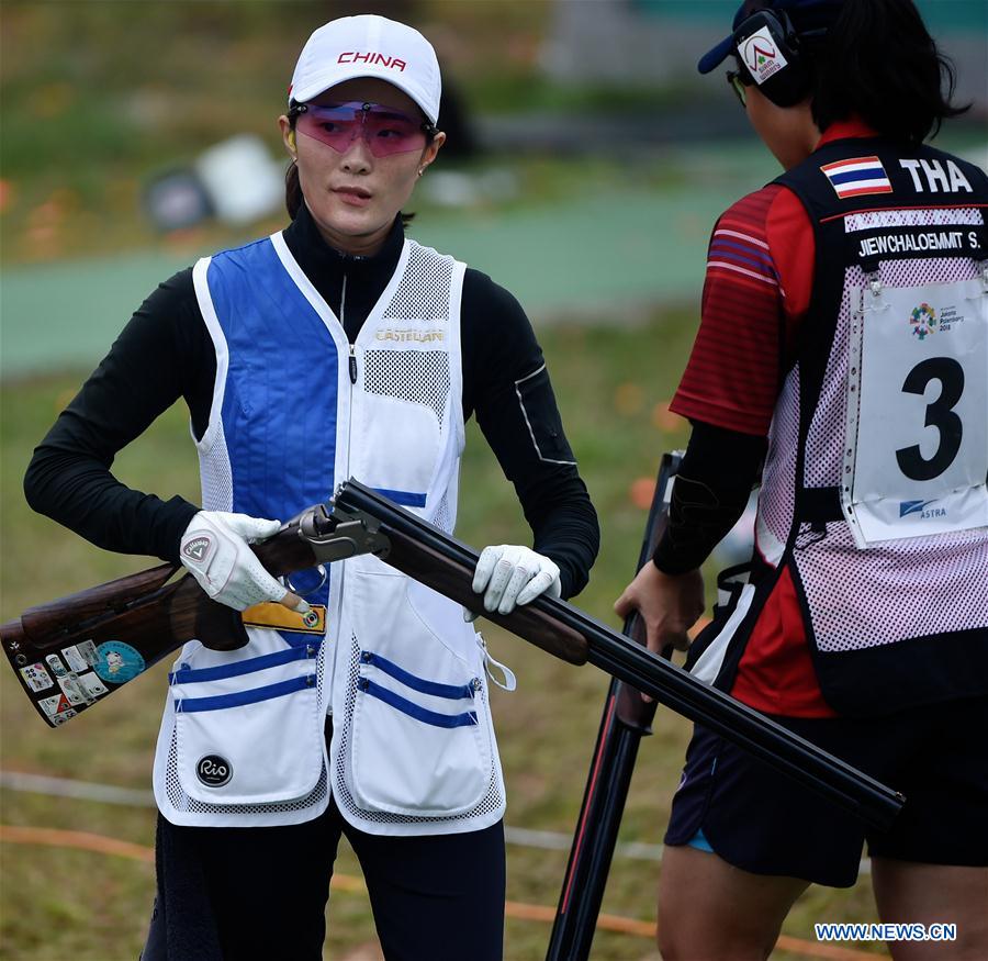 (SP)INDONESIA-PALEMBANG-ASIAN GAMES-SHOOTING-WOMEN'S SKEET