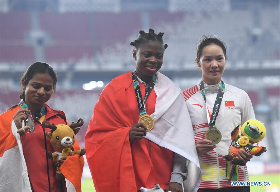 (SP)INDONESIA-JAKARTA-ASIAN GAMES-ATHLETICS-WOMEN'S 100M