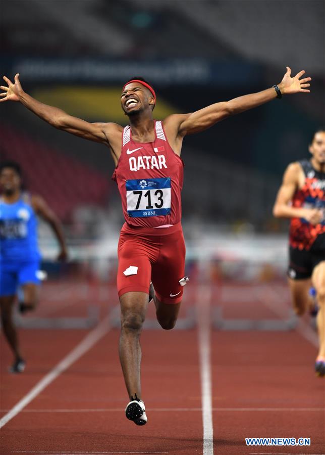 (SP)INDONESIA-JAKARTA-ASIAN GAMES-ATHLETICS-MEN'S 400M HURDLES