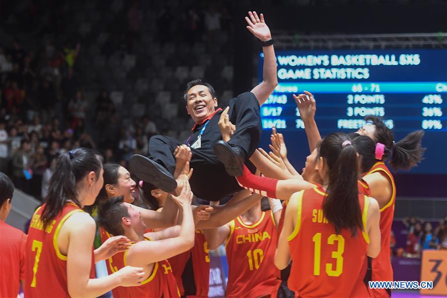 (SP)INDONESIA-JAKARTA-ASIAN GAMES-WOMEN'S BASKETBALL FINAL-CHINA VS COR