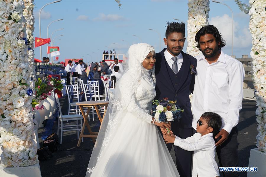 MALDIVES-CHINA-FRIENDSHIP BRIDGE-MASS WEDDING