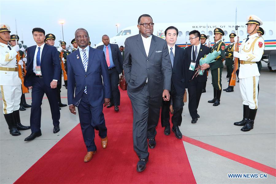 CHINA-BEIJING-NAMIBIAN PRESIDENT-ARRIVAL (CN)