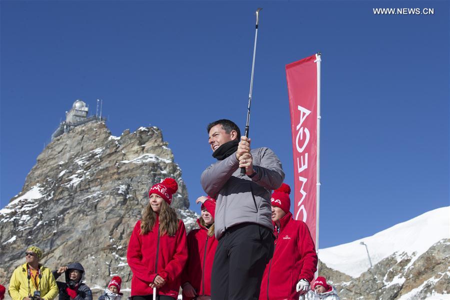 (SP)SWITZERLAND-JUNGFRAUJOCH-RORY MCLLROY-GOLF