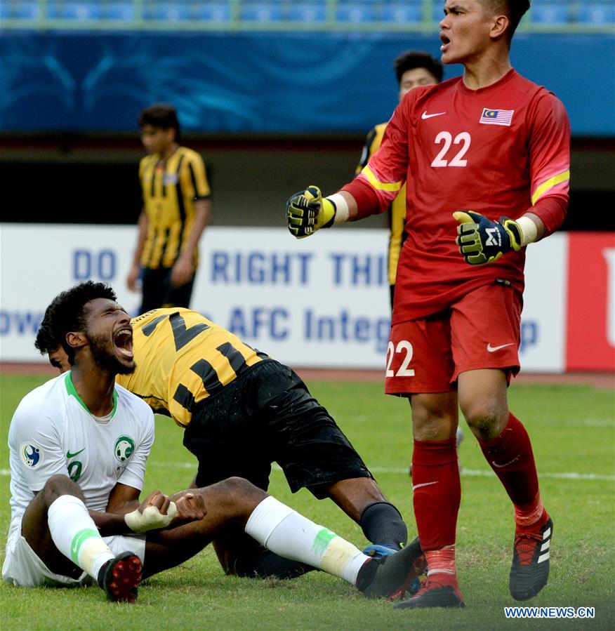 (SP)INDONESIA-BEKASI-AFC U19-CHAMPIONSHIP 2018-GROUP D-SAUDI ARABIA VS MALAYSIA