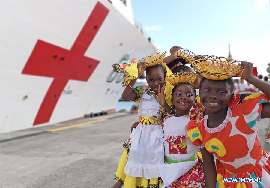 ANTIGUA AND BARBUDA-ST. JOHN'S-CHINESE NAVY-PEACE ARK-VISIT