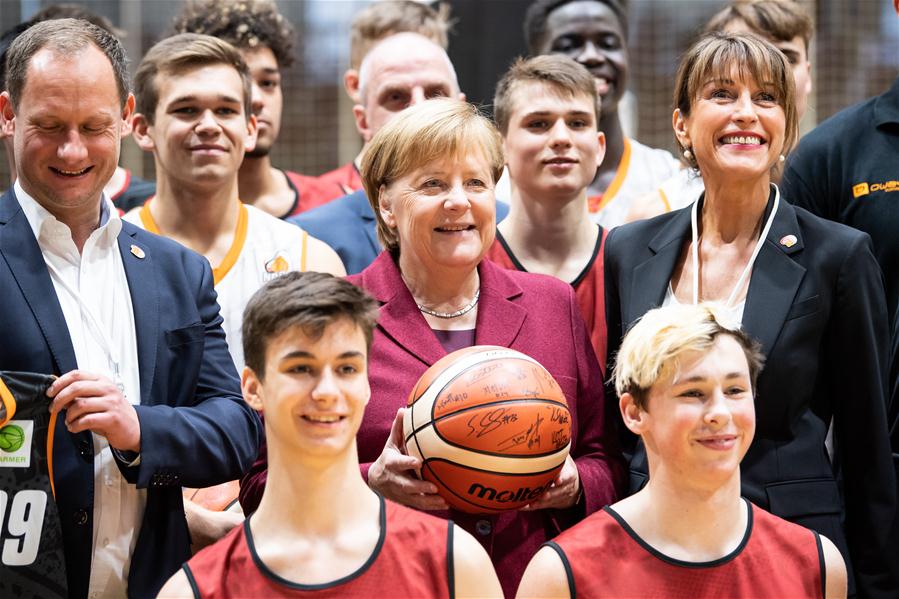 GERMANY-CHEMNITZ-CHANCELLOR-ANGELA MERKEL-VISIT