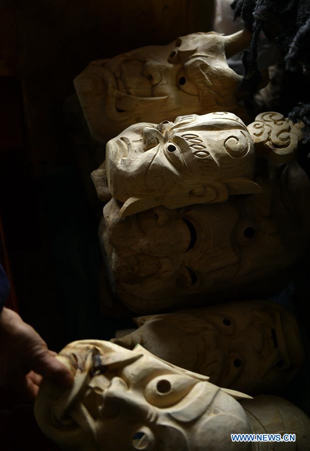 #CHINA-HUBEI-ENSHI-NUO OPERA-MASK MAKING (CN)