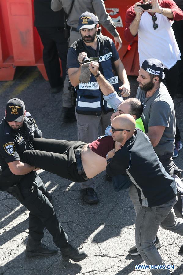 ISRAEL-TEL AVIV-PROTEST-"YELLOW VESTS"