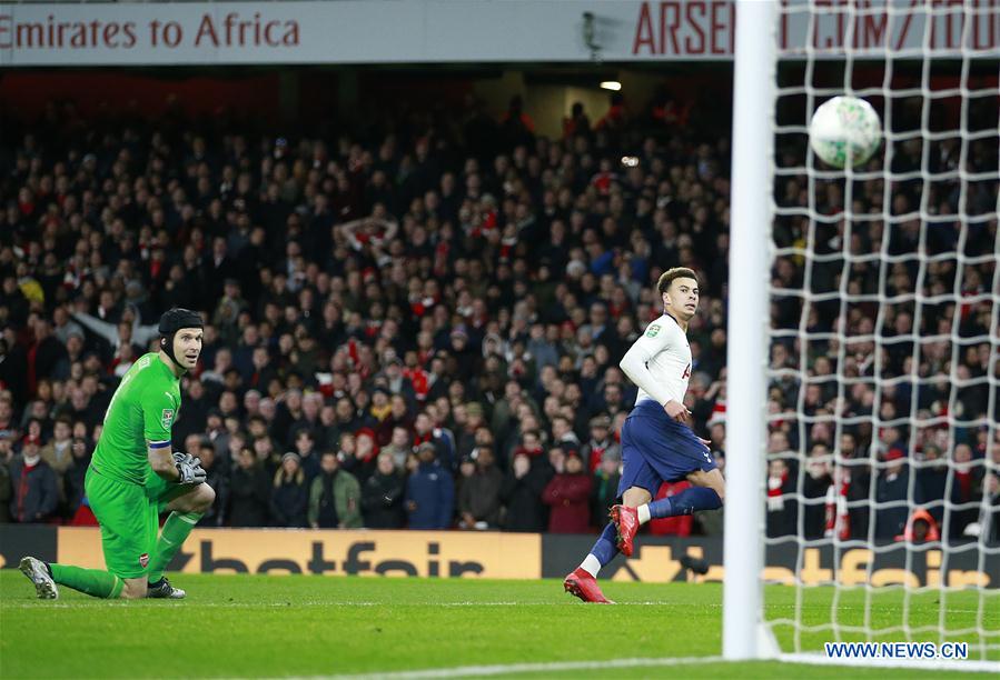 (SP)BRITAIN-LONDON-FOOTBALL-CARABAO CUP-ARSENAL VS TOTTENHAM HOTSPUR