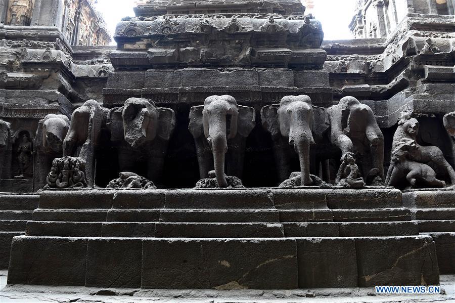 INDIA-AURANGABAD-CULTURAL HERITAGE-ELLORA CAVES