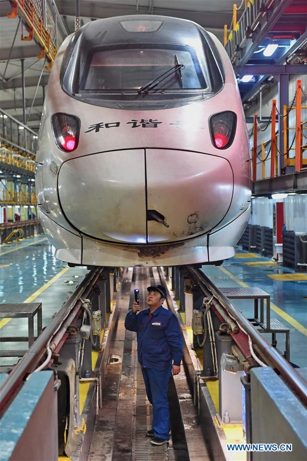 CHINA-CHANGCHUN-BULLET TRAIN-MAINTENANCE (CN)