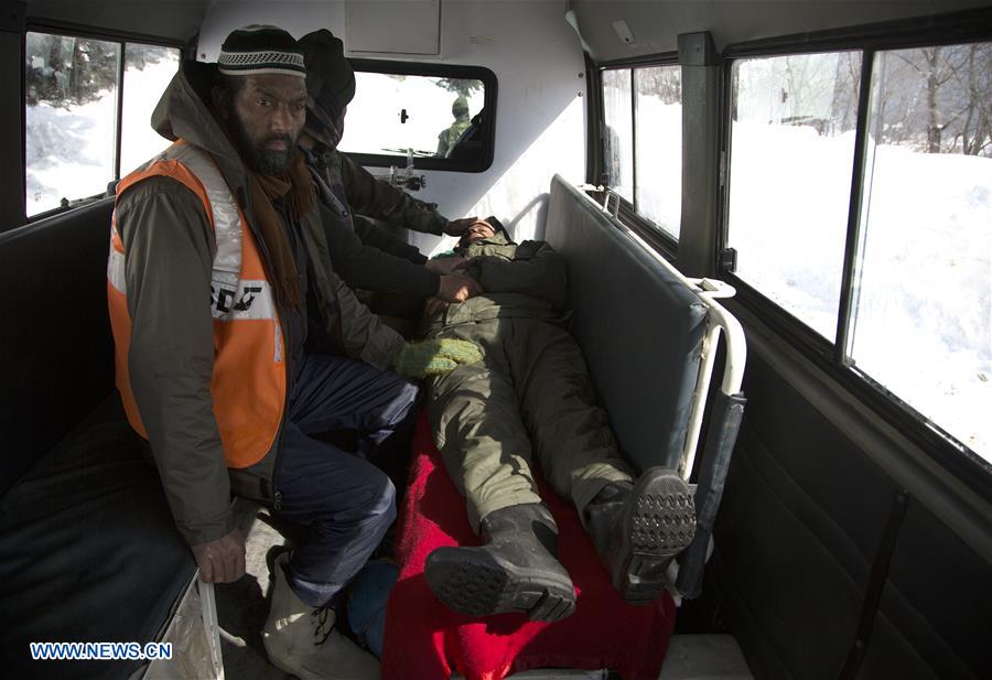 KASHMIR-SRINAGAR-AVALANCHE-POLICE POST