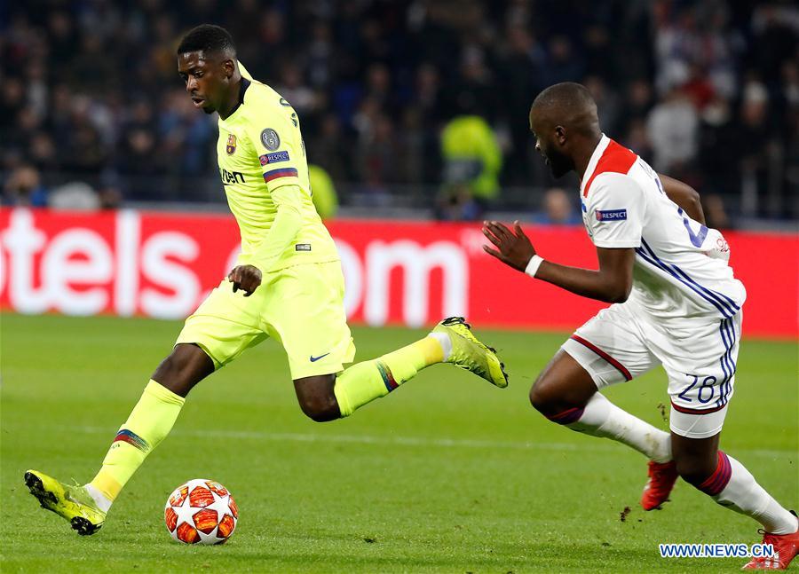 (SP)FRANCE-LYON-FOOTBALL-UEFA CHAMPIONS LEAGUE-LYON VS BARCELONA