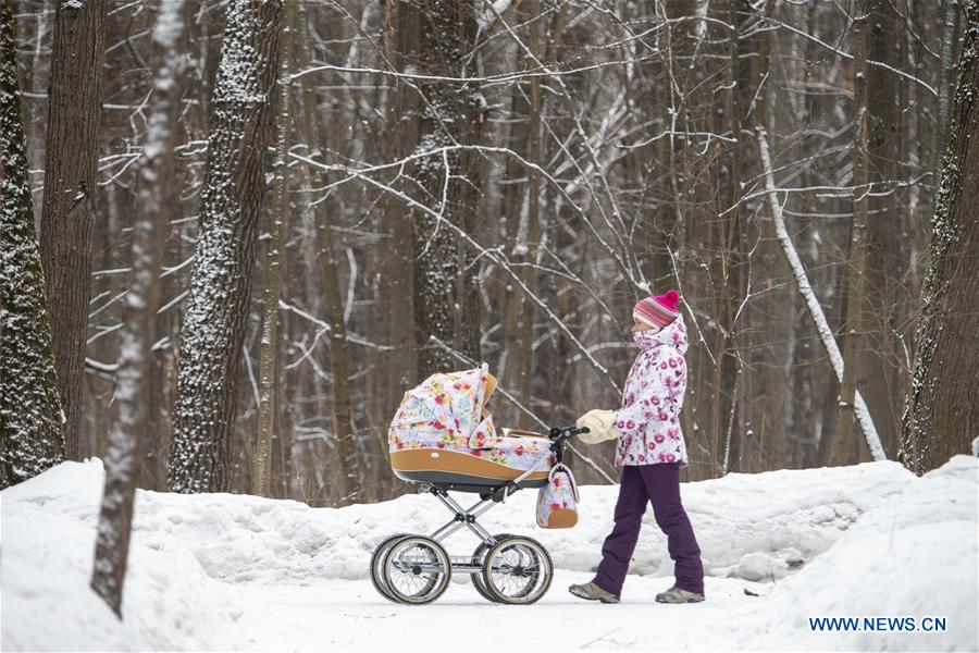 RUSSIA-MOSCOW-SNOW