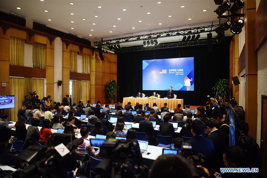 VIETNAM-HANOI-DPRK-U.S. SUMMIT-PRESS CONFERENCE