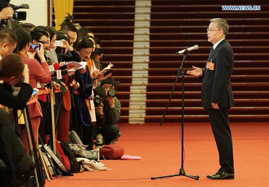 (TWO SESSIONS)CHINA-BEIJING-NPC-MINISTERS-INTERVIEW (CN)