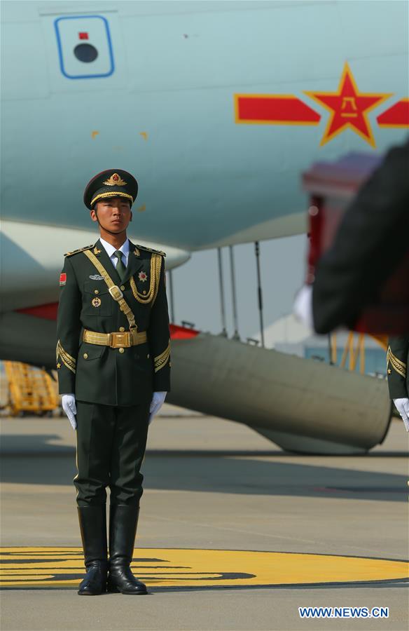 SOUTH KOREA-INCHEON-CHINESE MARTYRS' REMAINS-TRANSFER