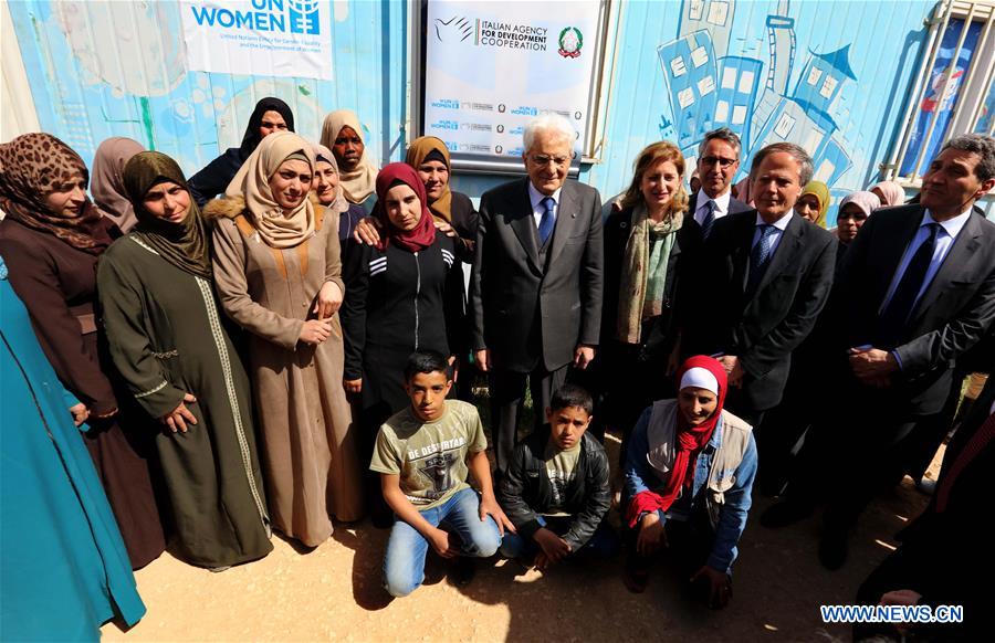 JORDAN-ZAATARI-CAMP-ITALY-PRESIDENT-VISIT