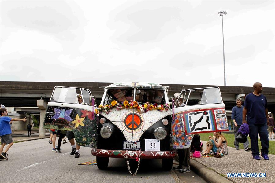 U.S.-HOUSTON-CAR-PARADE